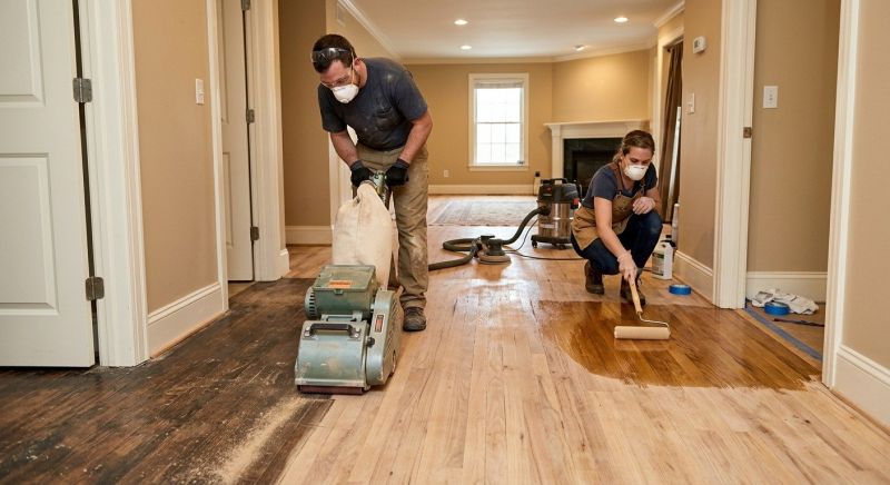 Pine Floor Refinishing in Olathe, KS